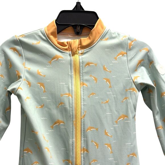 Mori Baby Dolphin One-Piece UPF 50+ Rashguard Beach Summer Size 9-12 Months - Picture 2 of 7